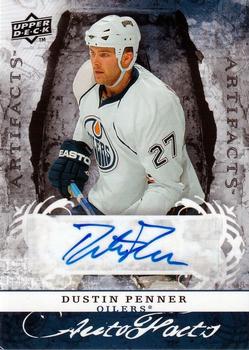 2008-09 Upper Deck Artifacts - Auto-Facts #AF-DP Dustin Penner  Front