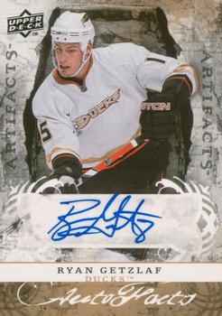 2008-09 Upper Deck Artifacts - Auto-Facts #AF-RG Ryan Getzlaf  Front