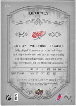 2008-09 Upper Deck Artifacts - Silver #134 Red Kelly Back