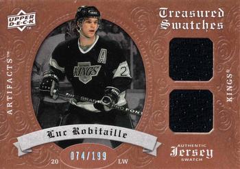 2008-09 Upper Deck Artifacts - Treasured Swatches Dual #TSD-LR Luc Robitaille  Front