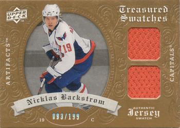 2008-09 Upper Deck Artifacts - Treasured Swatches Dual #TSD-NB Nicklas Backstrom  Front