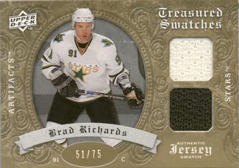 2008-09 Upper Deck Artifacts - Treasured Swatches Dual Gold #TSD-BR Brad Richards  Front