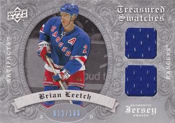 2008-09 Upper Deck Artifacts - Treasured Swatches Dual Silver #TSD-BL Brian Leetch  Front
