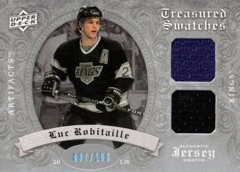 2008-09 Upper Deck Artifacts - Treasured Swatches Dual Silver #TSD-LR Luc Robitaille  Front