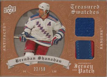2008-09 Upper Deck Artifacts - Treasured Swatches Jersey / Patch Combo #TSD-BS Brendan Shanahan  Front
