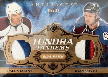 2008-09 Upper Deck Artifacts - Tundra Tandems Patches Copper #TT-PR Ryan Smyth / Paul Stastny  Front
