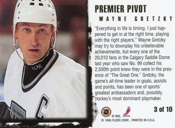 1995-96 Ultra - Premier Pivot #3 Wayne Gretzky Back