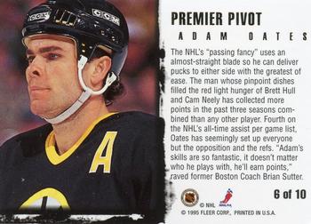 1995-96 Ultra - Premier Pivot #6 Adam Oates Back