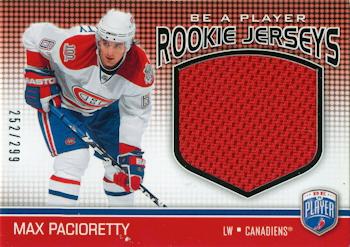 2008-09 Upper Deck Be a Player - Rookie Jerseys #RJ-MP Max Pacioretty Front
