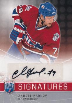2008-09 Upper Deck Be a Player - Signatures #S-MAR Andrei Markov Front