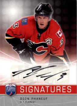 2008-09 Upper Deck Be a Player - Signatures #S-PH Dion Phaneuf Front
