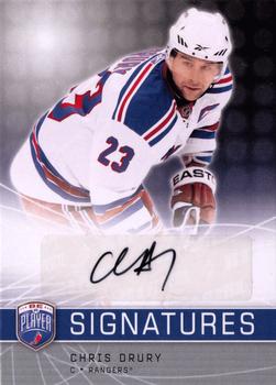 2008-09 Upper Deck Be a Player - Signatures #S-CD Chris Drury Front