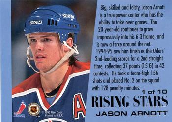 1995-96 Ultra - Rising Stars #1 Jason Arnott Back