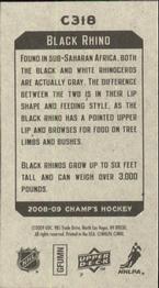 2008-09 Upper Deck Champ's - Mini #C318 Black Rhino Back