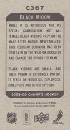 2008-09 Upper Deck Champ's - Mini #C367 Black Widow Back