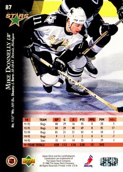 1995-96 Upper Deck #87 Mike Donnelly Back