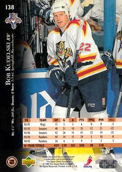 1995-96 Upper Deck #138 Bob Kudelski Back