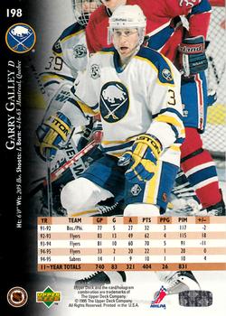 1995-96 Upper Deck #198 Garry Galley Back