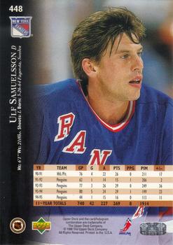 1995-96 Upper Deck #448 Ulf Samuelsson Back