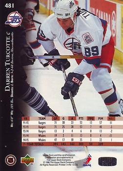 1995-96 Upper Deck #481 Darren Turcotte Back