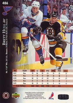 1995-96 Upper Deck #486 Brett Hull Back