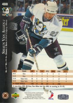 1995-96 Upper Deck #488 Shaun Van Allen Back