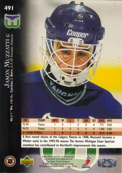 1995-96 Upper Deck #491 Jason Muzzatti Back