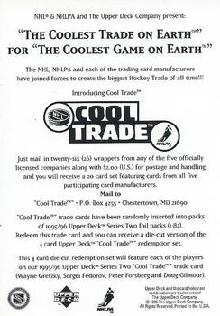 1995-96 Upper Deck #NNO Cool Trade Promo Front