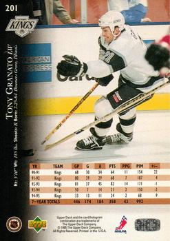 1995-96 Upper Deck #201 Tony Granato Back