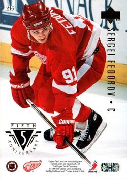 1995-96 Upper Deck #215 Sergei Fedorov Back
