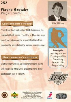 1995-96 Upper Deck #252 Wayne Gretzky Back
