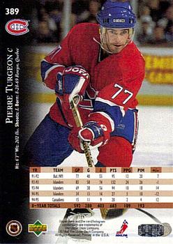 1995-96 Upper Deck #389 Pierre Turgeon Back