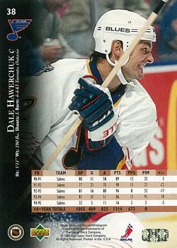 1995-96 Upper Deck #38 Dale Hawerchuk Back