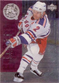 1995-96 Upper Deck - All-Stars #AS7 Brian Leetch  / Nicklas Lidstrom  Front