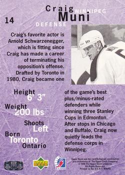 1995-96 Upper Deck Be a Player #14 Craig Muni Back