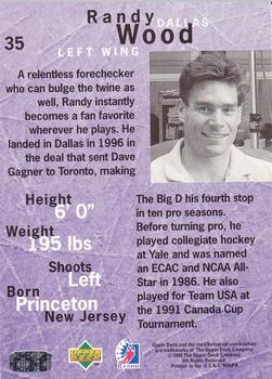 1995-96 Upper Deck Be a Player #35 Randy Wood Back