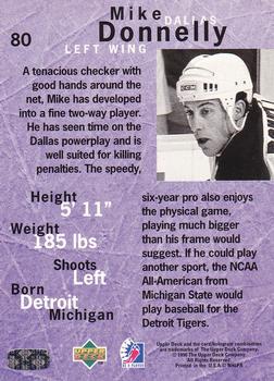 1995-96 Upper Deck Be a Player #80 Mike Donnelly Back