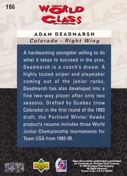 1995-96 Upper Deck Be a Player #186 Adam Deadmarsh Back
