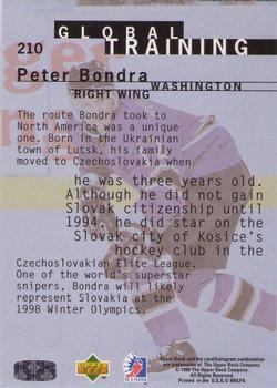 1995-96 Upper Deck Be a Player #210 Peter Bondra Back
