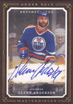 2008-09 Upper Deck Masterpieces - Brushstrokes Brown #MB-GA Glenn Anderson  Front