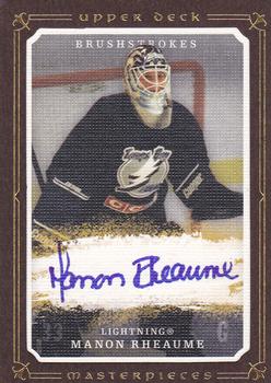 2008-09 Upper Deck Masterpieces - Brushstrokes Brown #MB-RH Manon Rheaume  Front