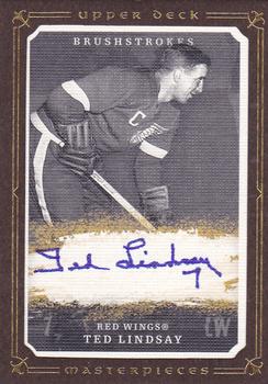 2008-09 Upper Deck Masterpieces - Brushstrokes Brown #MB-TL Ted Lindsay  Front