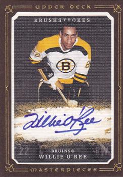 2008-09 Upper Deck Masterpieces - Brushstrokes Brown #MB-WO Willie O'Ree  Front