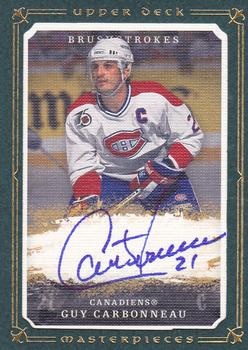 2008-09 Upper Deck Masterpieces - Brushstrokes Green #MB-CA Guy Carbonneau  Front