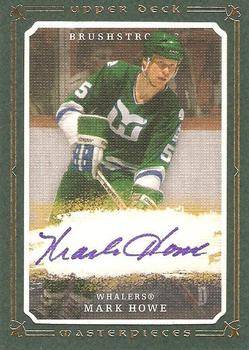 2008-09 Upper Deck Masterpieces - Brushstrokes Green #MB-HO Mark Howe  Front