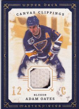 2008-09 Upper Deck Masterpieces - Canvas Clippings Blue #CC-AO1 Adam Oates  Front