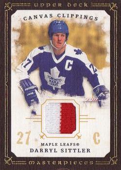 2008-09 Upper Deck Masterpieces - Canvas Clippings Brown #CC-DS Darryl Sittler  Front