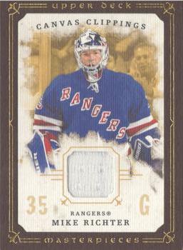2008-09 Upper Deck Masterpieces - Canvas Clippings Brown #CC-MR Mike Richter  Front