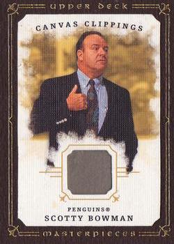 2008-09 Upper Deck Masterpieces - Canvas Clippings Brown #CC-SB3 Scotty Bowman  Front