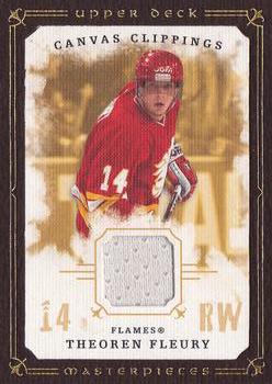 2008-09 Upper Deck Masterpieces - Canvas Clippings Brown #CC-TF Theoren Fleury Front
